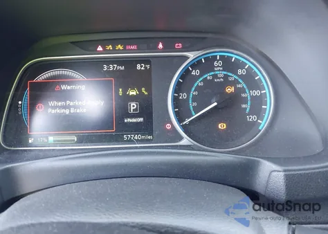 2020 Nissan Leaf Sv Plus 62 Kwh from USA, damaged, VIN 1N4BZ1CP6LC303709